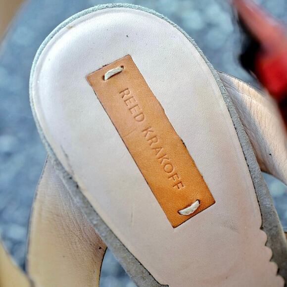 Reed Krakoff Coral Leather Platform Heels | Wedding Guest | Italian Summer Chic - Picture 6 of 14